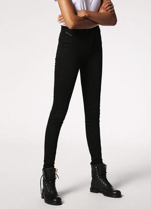 Джинсы diesel skinzee-high super slim-skinny high waist оригинал1 фото