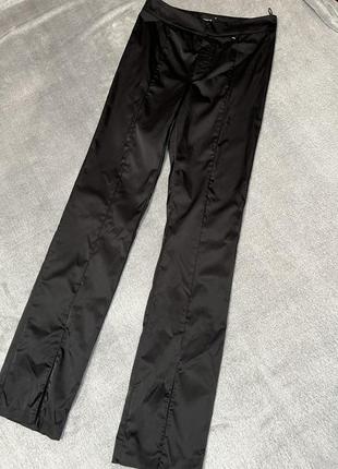 Брюки брюки с разрезами черные брюки ginatricot3 фото