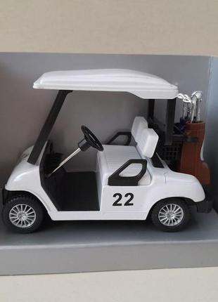 Машинка іграшкова golf car kinsmart інерційний 1:32 білий