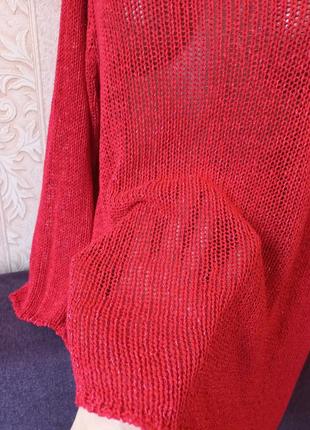 Стильная тонкая кофта вязаная свитер джемпер пуловер косой срез7 фото