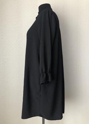 Классное черное платье кафтан, италия, вискоза, размер универсальный (l-4xl)4 фото