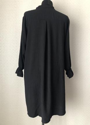 Классное черное платье кафтан, италия, вискоза, размер универсальный (l-4xl)6 фото