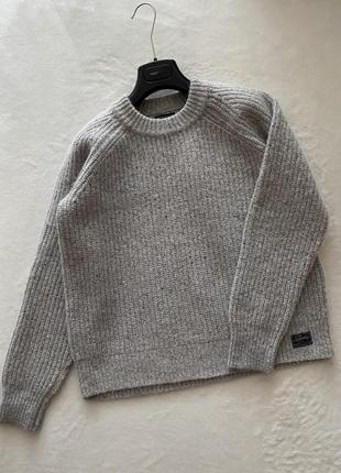Superdry 🩶 шерстяной rib knit свитер оверсайз3 фото