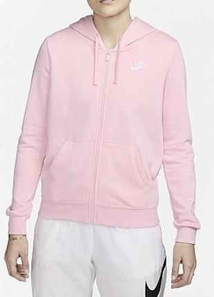 Толстовка nike jacket hoodie fz club pink