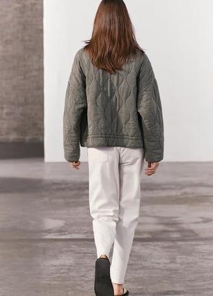 Zara  жіноча демісезонна куртка стьобана6 фото