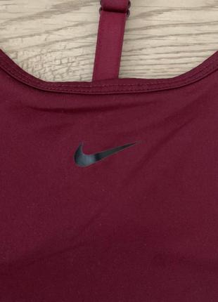 Спортивная майка топ бордового цвета nike4 фото