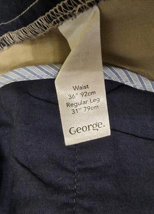 Фірмові англійські бавовняні брюки чиноси george,нові з бірками.9 фото