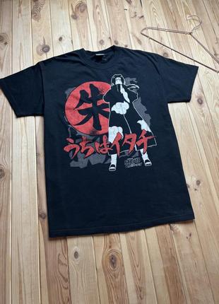 Вінтажна футболка мерч naruto shippuden 2002 vintage japanese style merchandise gildan