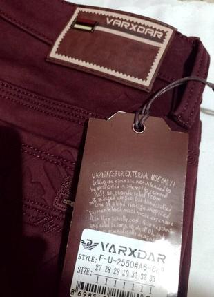 Акция ! новые утепленные зауженные стрейчевые джинсы "varxdar" на флисе. размер 27, s.9 фото