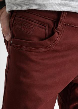 Акция ! новые утепленные зауженные стрейчевые джинсы "varxdar" на флисе. размер 27, s.4 фото