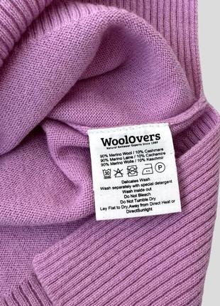 Удлиненный кашемировый свитер джемпер woolovers свободного прямого кроя кашемир шерсть8 фото