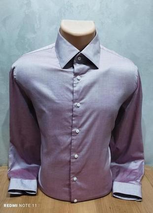 Идеальная качественная хлопковая рубашка известного американского бренда tommy hilfiger1 фото