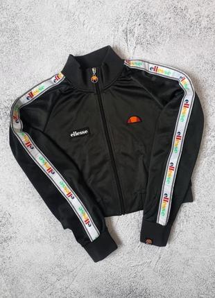 Олимпійка вітровка худі кофта на лампасах ellesse nike the north face(us 6 s/m)2 фото