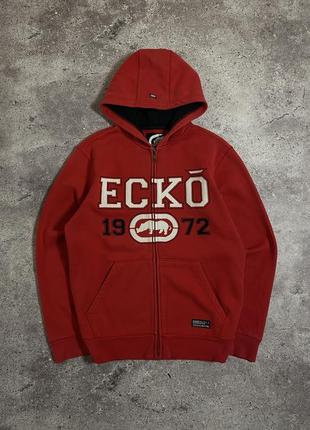 Ecko unltd винтажное худи красное