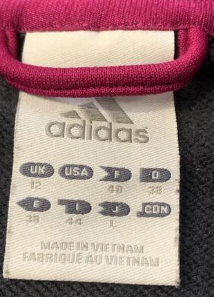 Спортивная олимпийка adidas бордовая с брендовым логотипом4 фото