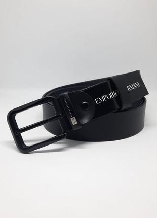 Чоловічий ремінь з натуральної шкіри. чорний ремінь armani exchange