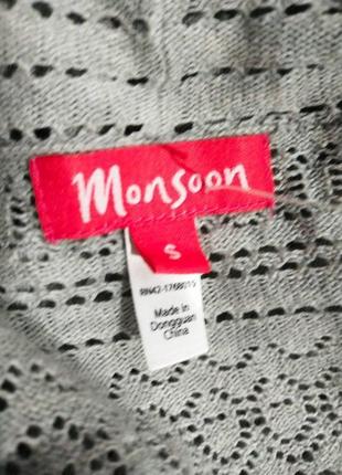 Оригинальный вязаный хлопковый кардиган британского бренда monsson6 фото