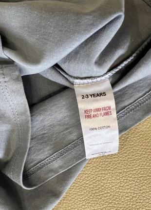 Стильний лонгслів, кофта тонка  з динозавром 2-3 роки ріст 98 від matalan2 фото