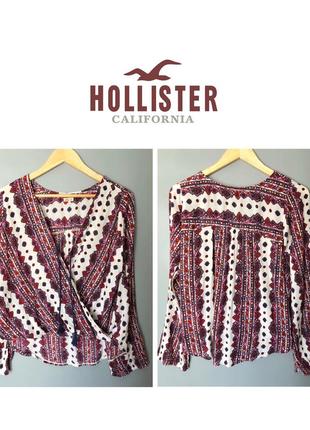 Hollister пляжна блузка вишиванка бохо кофта інді пляжна туніка хіпі