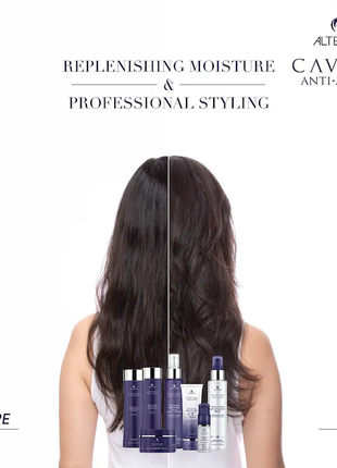 Термозащитный крем для гладкости и блеска волос alterna anti-aging repleneshing...