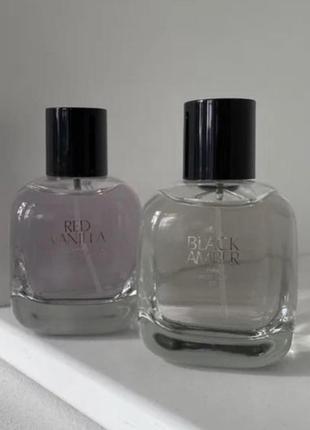 Парфуми zara black amber + red vanilla
