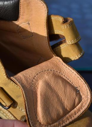 Domi детские светло коричневые кожаные ботинки на мальчика размер 279 фото