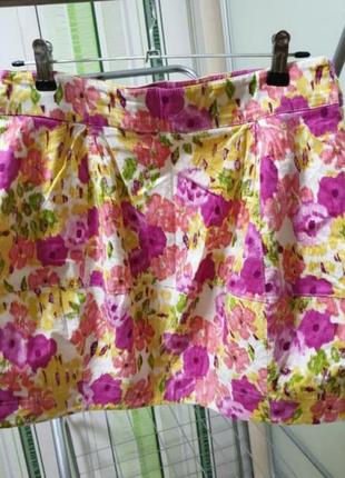 Спідниця хлопкова urban behavior квітковий принт