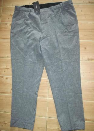 Новые серые брюки " taylor & wright" w 38 l 29 пояс- резинка.