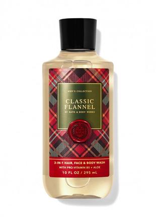 Чоловічий гель та шампунь bath and body works classic flannel