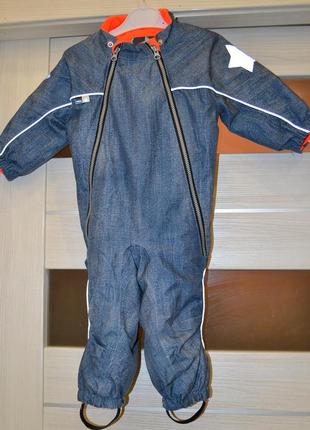 Зимний термо комбинезон molo 80р. цвет-джинс