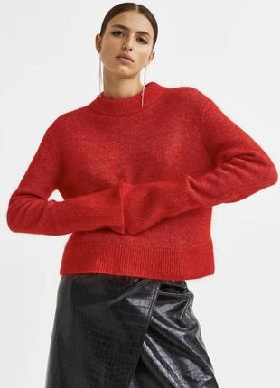 Свитер из мохера и шерсти джемпер шерстяной премиум h&m