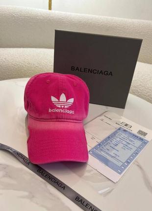 Рожева малинова кепка бейсболка баленсіага balenciaga