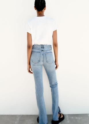 Джинси zara skinny скінні з розрізами2 фото