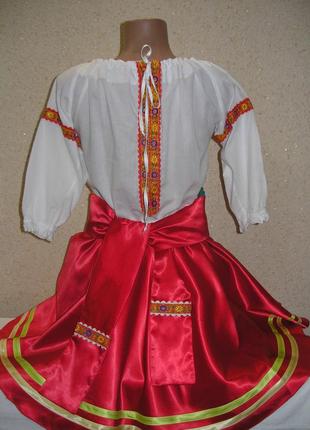 Подростковый украинский костюм на 6-10 лет