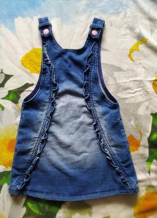 Стильный,фирменный, джинсовый сарафан для девочки 3-4 года-dopo-dopo
