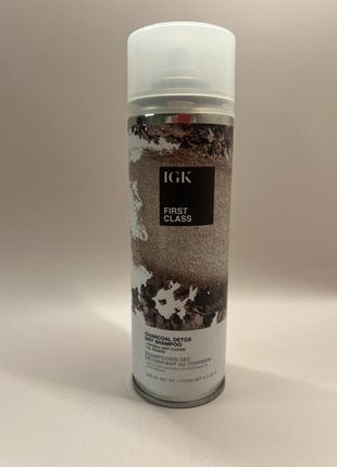 Ціна 🔥🔥🔥🔥сухий детокс шампунь igk first class charcoal detox dry shampoo, 288 мл