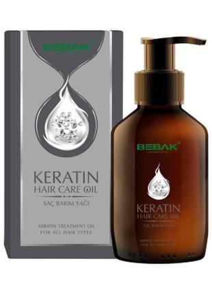 Олія для волосся з кератином bebak, 100 мл1 фото