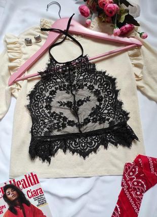 Напівпрозорий чорний гіпюровий ліф-топ мережевний бюстгальтер спокуслива білизна прозорий топ