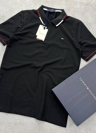 Мужское поло Tommy half-zip