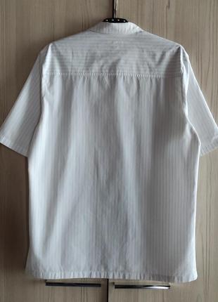 Cos бавовняна біла сорочка в смужку м3 фото