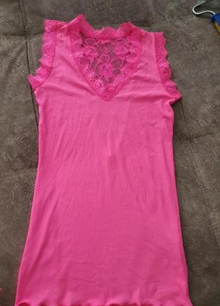 Майка з гіпюром