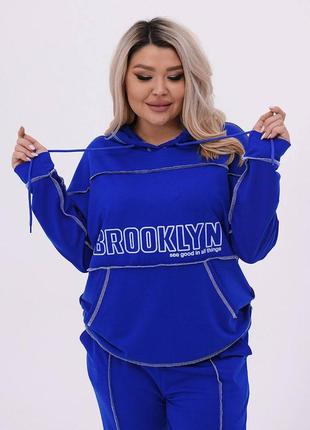 Спортивный костюм двунитка brooklyn бруклин 50-60 р-р8 фото