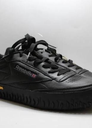 Кожаные кроссовки reebok club c vibram sn99 38,5