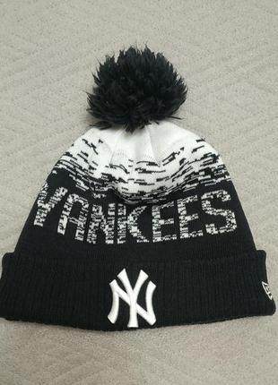 Шапка зимова new era mlb sport knit new york yankees р: універсальний5 фото