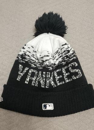Шапка зимняя new era mlb sport knit new york yankees р: универсальный4 фото