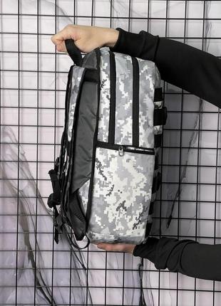 Рюкзак мужской большой серый пиксель2 фото