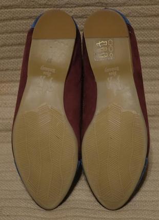 Чарівні м'які легкі триколірні шкіряні черевики оксфорди броги shoe embassy англія 37 р10 фото