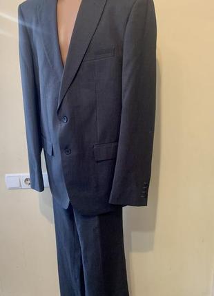 Мужской деловой костюм пиджак и брюки  oodji размер l/xl , рост 182/ 542 фото
