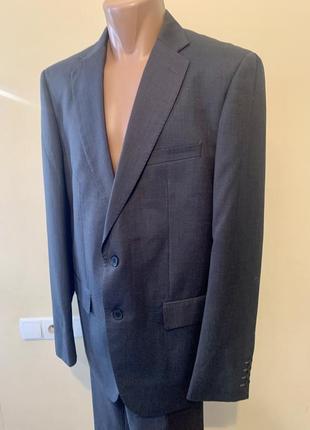 Мужской деловой костюм пиджак и брюки  oodji размер l/xl , рост 182/ 543 фото