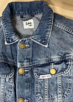 Джинсовая куртка коллаборация lee с h&amp;m 6-7 лет рост 1226 фото